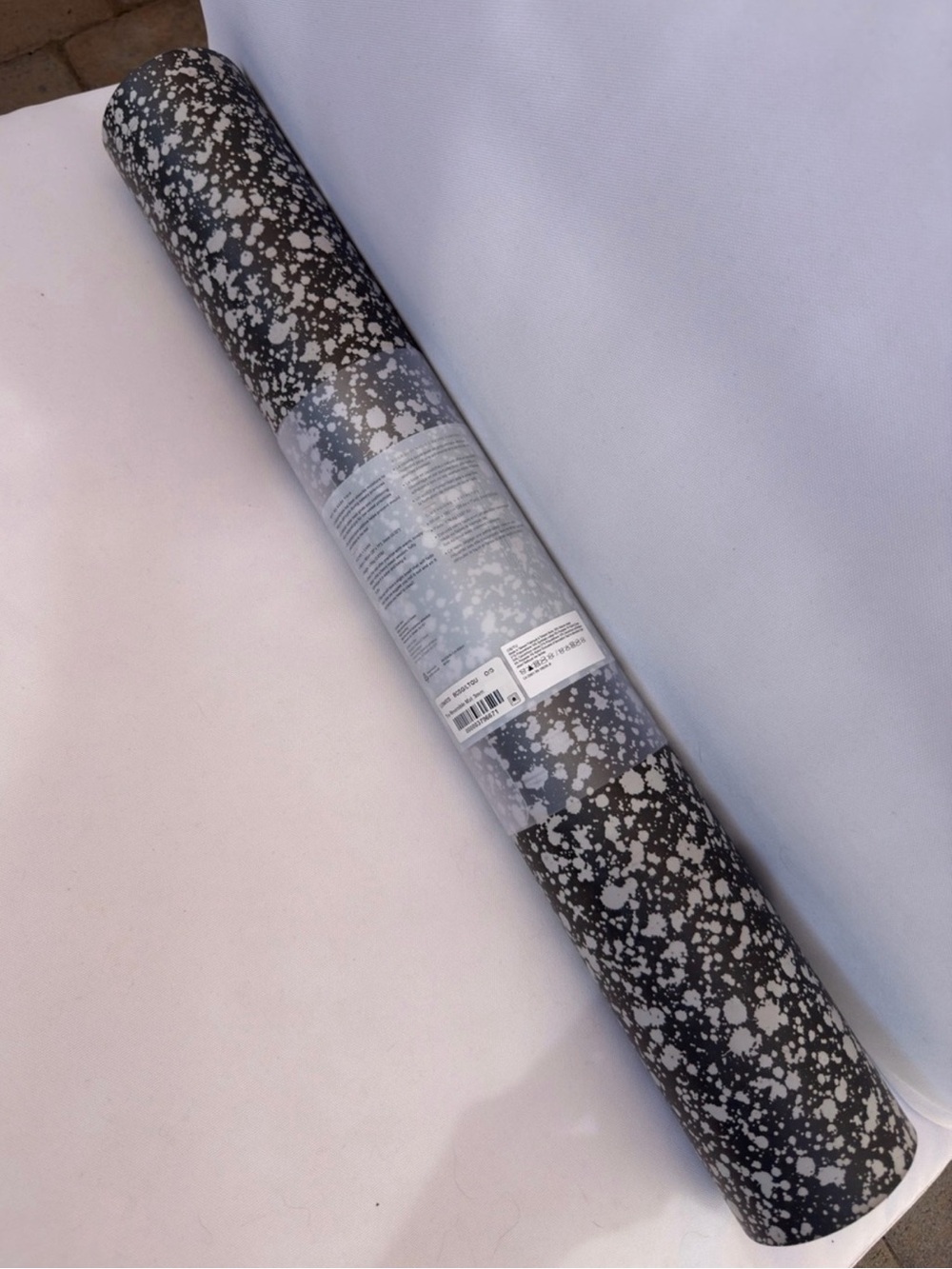 Lululemon The Reversible Mat 3mm Yoga Mat Black White Splatter Pink NEW